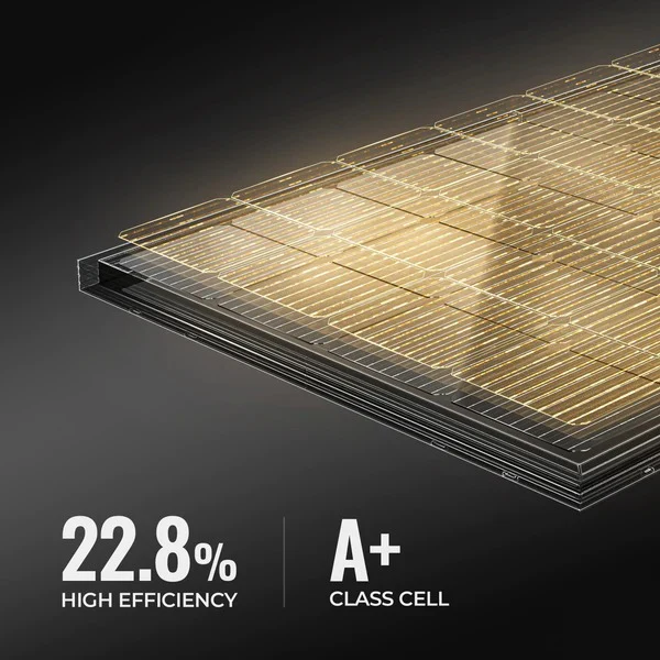 200W 12V 9BB Mono Solar Panel - Image 3