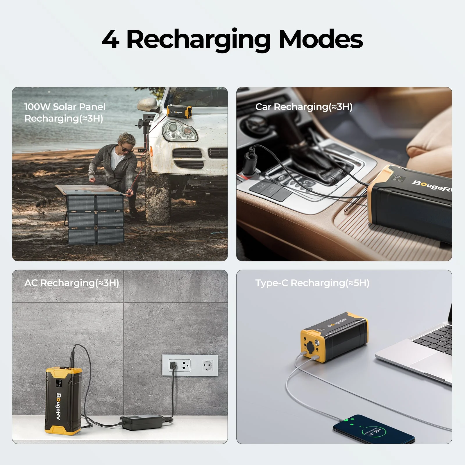 BougeRV 277 WH Portable Power Station for Fridge - Image 7