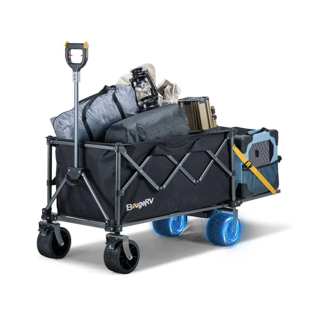 BougeRV Electric Foldable Utility Camping Wagon with Power Bank - Image 11