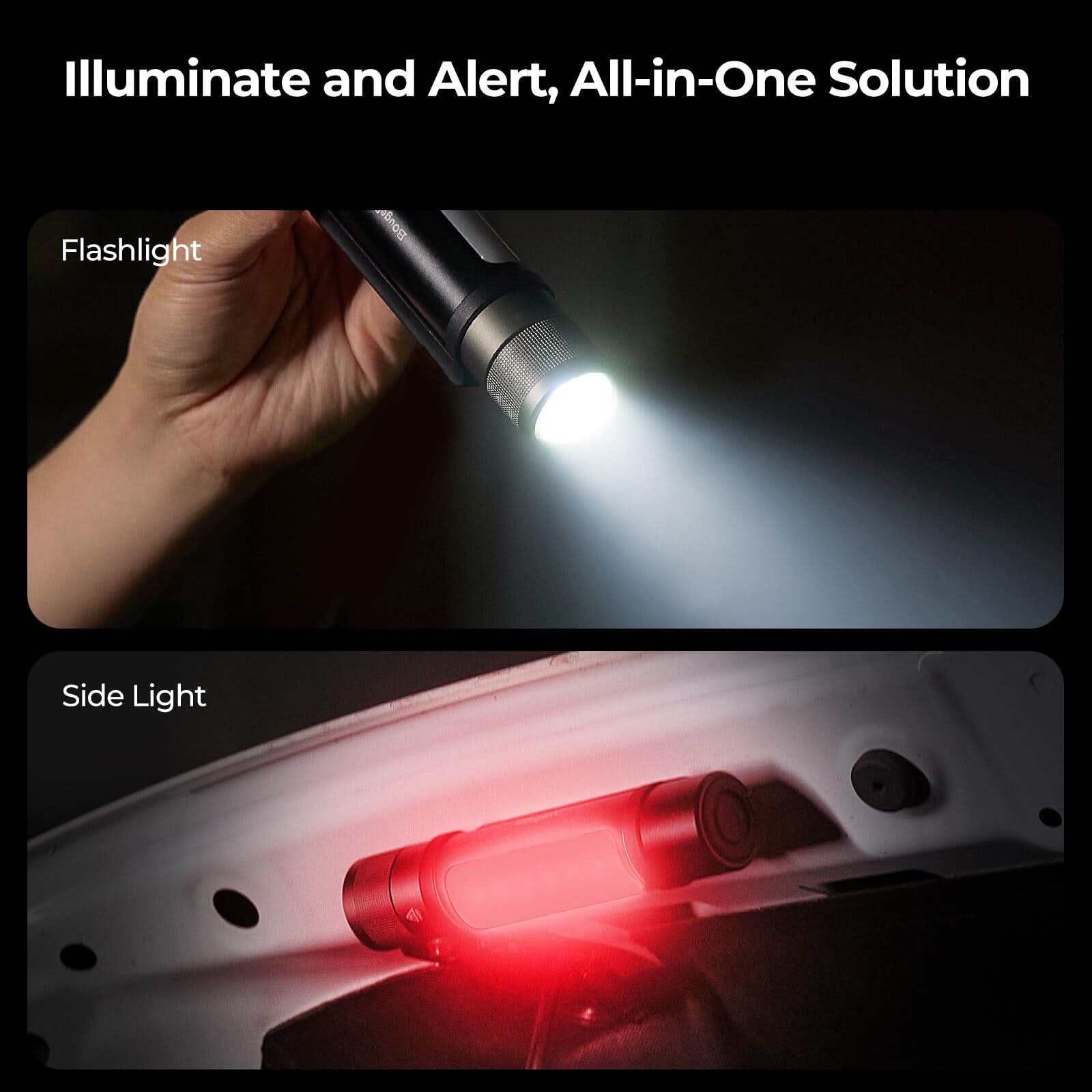 BougeRV FL01 Zoomable Camping Flashlight Outdoor Emergency Light - Image 4