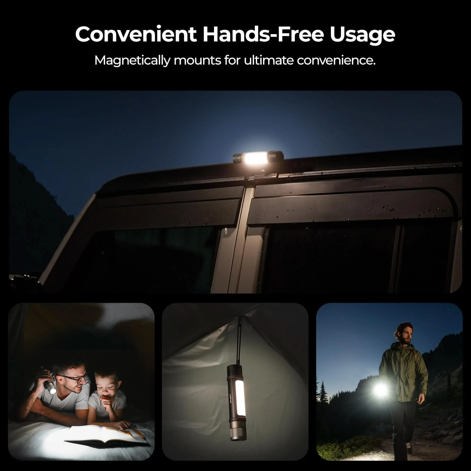 BougeRV FL01 Zoomable Camping Flashlight Outdoor Emergency Light - Image 9